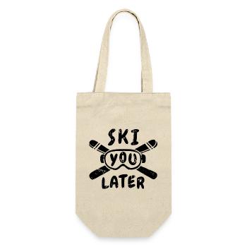 Drôle de dicton de ski - Sac à bouteille - nature - Devant