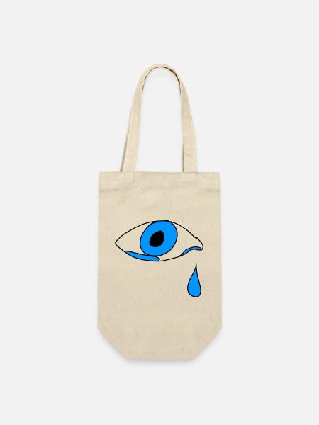 auge träne weinen - Geschenkbeutel für Flaschen - Natur