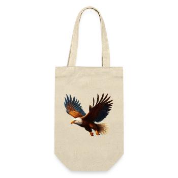 Adler - Geschenkbeutel für Flaschen - Natur - Vorne