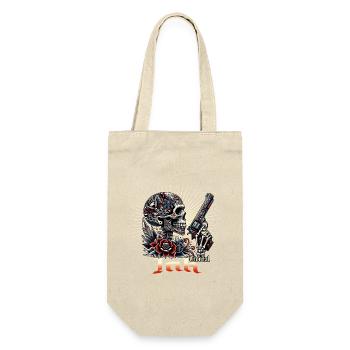"Eternal Rebel: Die Kunst der Unsterblichkeit" - Geschenkbeutel für Flaschen - Natur - Vorne
