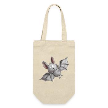 Flatternde Fledermaus - Geschenkbeutel für Flaschen - Natur - Vorne