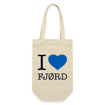 I LOVE FJORD Norway Norwegen - Gift Bag for Bottles - nature - Front