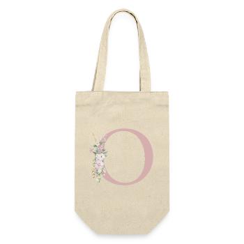 O Monogram, Floral, Customizable - Gift Bag for Bottles - nature - Front
