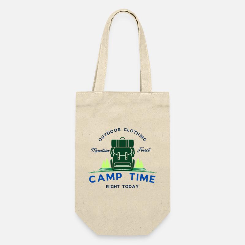 Camp tıme - Geschenkbeutel für Flaschen - Natur