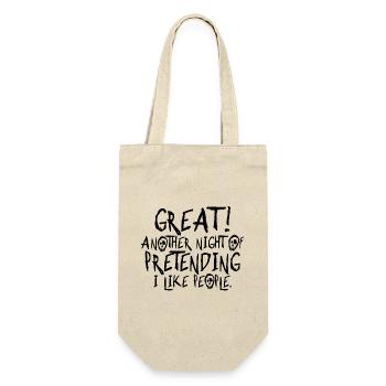 Génial! Drôle Introver Halloween Cadeau - Sac à bouteille - nature - Devant
