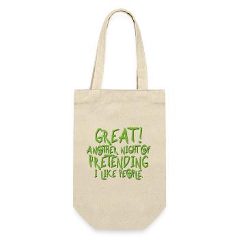 Génial! Drôle Introver Halloween Cadeau - Sac à bouteille - nature - Devant