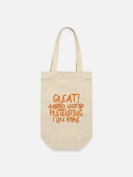 Génial! Drôle Introver Halloween Cadeau - Sac à bouteille - nature
