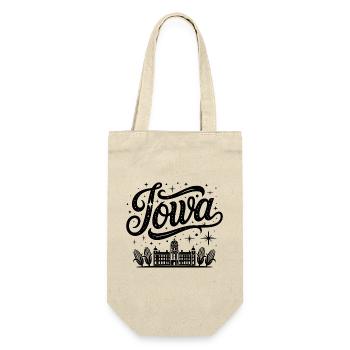 Iowa - Souvenir USA State Design - Geschenkbeutel für Flaschen - Natur - Vorne