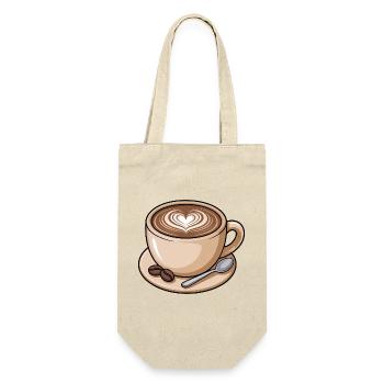 Heart-shaped Latte Art Coffee Mug - Gift Bag for Bottles - nature - Front