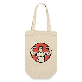 Vintage Strongman - Gift Bag for Bottles - nature - Front