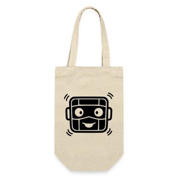 Robot urbain | Graffiti et art de rue - Sac à bouteille - nature - Devant