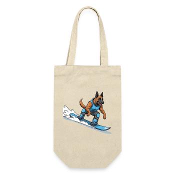 Vague de berger allemand Surfer - Sac à bouteille - nature - Devant