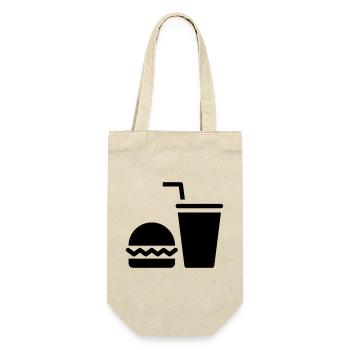 Fast food, burgers, food trucks - Gift Bag for Bottles - nature - Front
