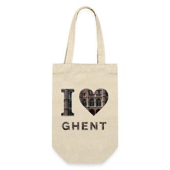 J’adore Gand – Design architectural gothique - Sac à bouteille - nature - Devant