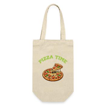 Pizza Time - Sac à bouteille - nature - Devant