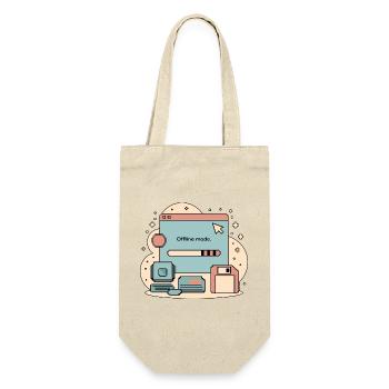 Offline Fashion Retro Internet - Gift Bag for Bottles - nature - Front