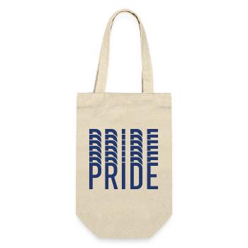 Blue Pride Geometric Pattern - Gift Bag for Bottles - nature - Front