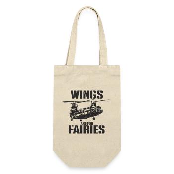 Wings Are for Fairies – Chinook Helicopter Pilot - Gift Bag for Bottles - nature - Front