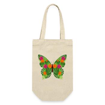 Tropical Butterfly of Leaves - Gift Bag for Bottles - nature - Front