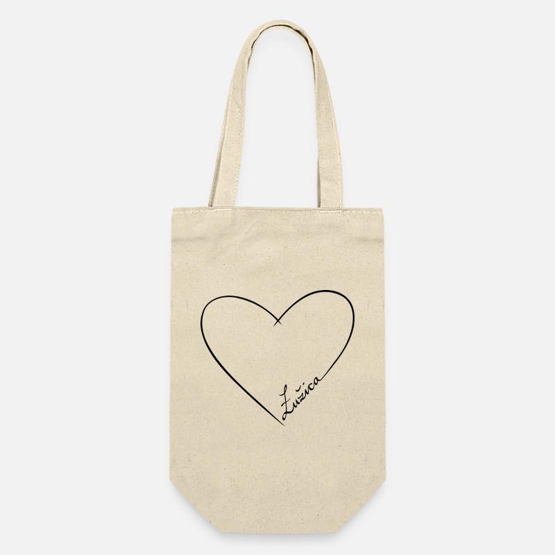 ŁUŽICA ♡ - Sac à bouteille - nature