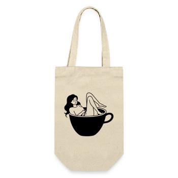 Coffee Culture - Gift Bag for Bottles - nature - Front