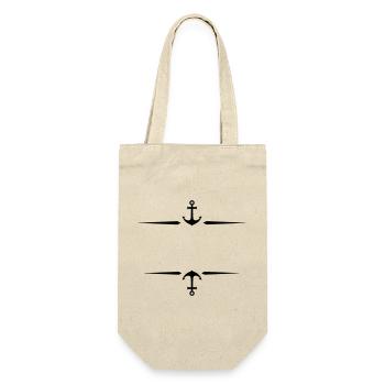 Anchor icon - Gift Bag for Bottles - nature - Front