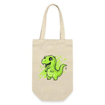 Comic Dino Slime Vert - Sac à bouteille - nature - Devant