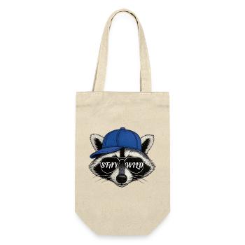 Stay Wild – Raton Laveur Style Streetwear - Sac à bouteille - nature - Devant