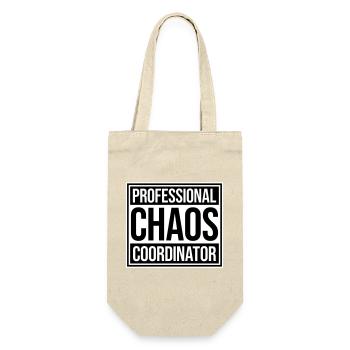 Coordinateur du Chaos Titre drôle Parents Teacher Logo - Sac à bouteille - nature - Devant