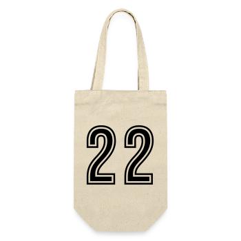 22 Number Symbol - Gift Bag for Bottles - nature - Front