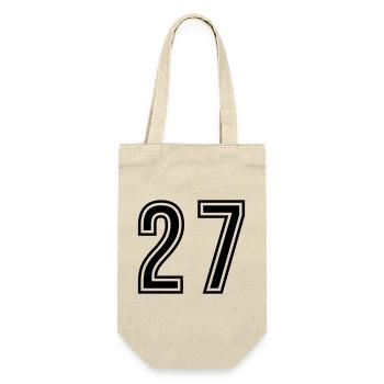 27 Number Symbol - Gift Bag for Bottles - nature - Front
