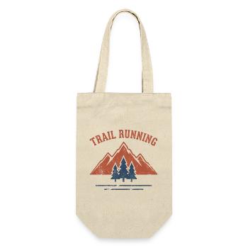 Trailrunning - Geschenkbeutel für Flaschen - Natur - Vorne