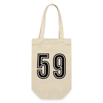 Symbole du chiffre 59 - Sac à bouteille - nature - Devant