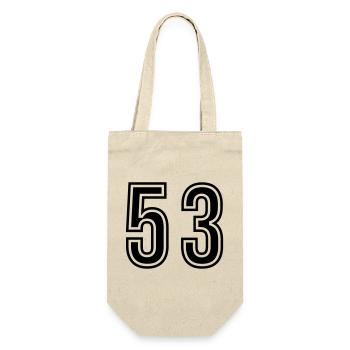 53 Number Symbol - Gift Bag for Bottles - nature - Front
