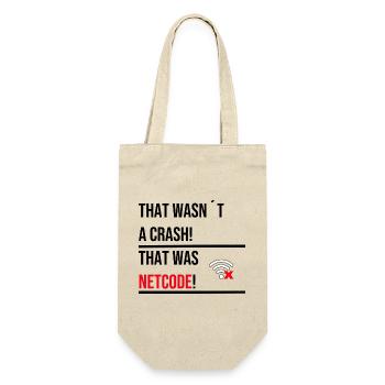 THAT WASNT A CRASH THAT WAS NETCODE V2 - Geschenkbeutel für Flaschen - Natur - Vorne