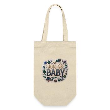 You Go, Baby - Gift Bag for Bottles - nature - Front