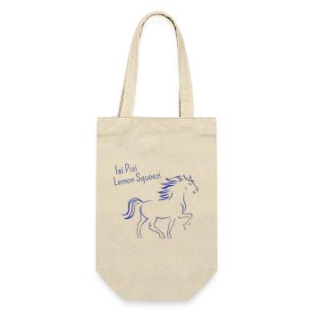 Isi Pisi Lemon Squeezi Blue par Maison Bichon - Sac à bouteille - nature - Devant