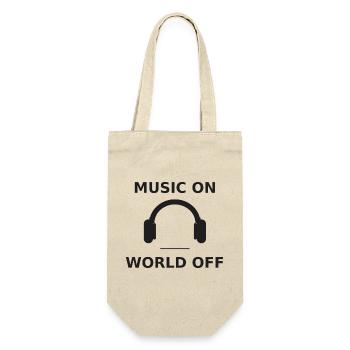 Music on - World off - Gift Bag for Bottles - nature - Front