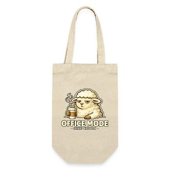 Office Mode Schaf-Edition - Geschenkbeutel für Flaschen - Natur - Vorne