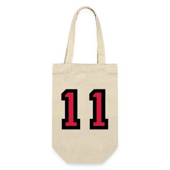 Le numéro 11 - numéro onze - Sac à bouteille - nature - Devant