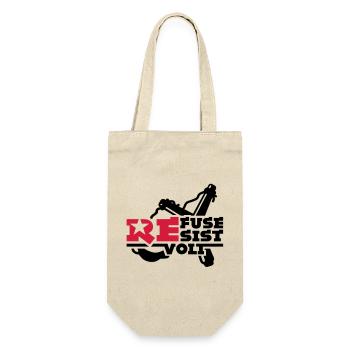 rebel - Gift Bag for Bottles - nature - Front