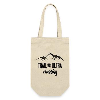 Trail Running und Ultra Running - Geschenkbeutel für Flaschen - Natur - Vorne