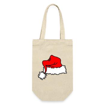 Chapeau de Noël rouge - Sac à bouteille - nature - Devant