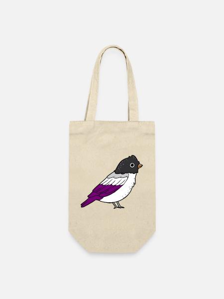 Asexueller Vogel Ace Pride - Geschenkbeutel für Flaschen - Natur