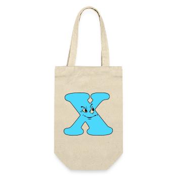 X - Gift Bag for Bottles - nature - Front