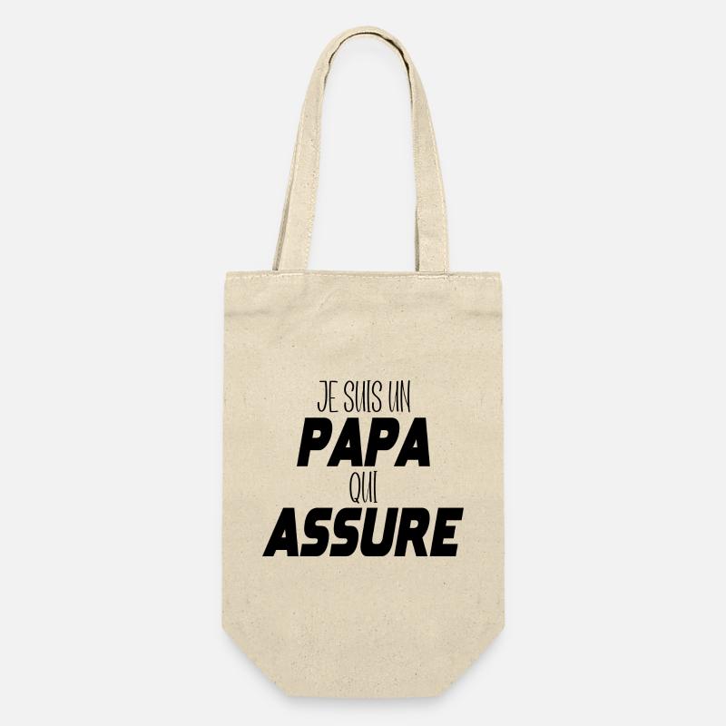 Je suis un papa qui assure - Sac à bouteille - nature