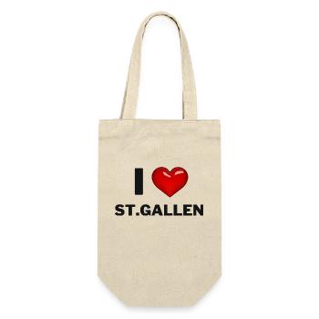 J’aime Saint-Gall - Sac à bouteille - nature - Devant