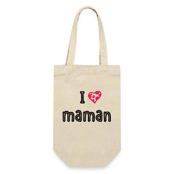 I love maman - Sac à bouteille - nature - Devant