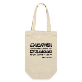 Education Level - Gift Bag for Bottles - nature - Front