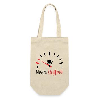 Need Coffee 1 - Gift Bag for Bottles - nature - Front